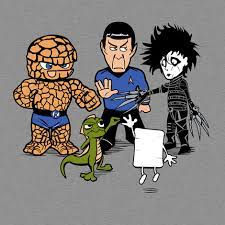 Funny Rock Paper Scissors Lizard Spock characters